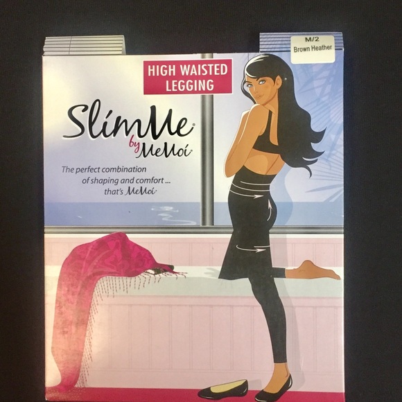 NWT Slim Me High Waisted Legging Brown Heather. - Picture 3 of 6